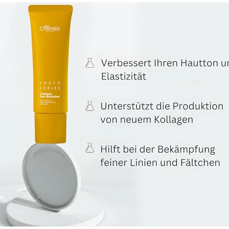 Skin Chemists Dagcrème Collagen 50ml | Straffende Feuchtigkeitspflege für strahlende Jugendlichkeit – Bild 3