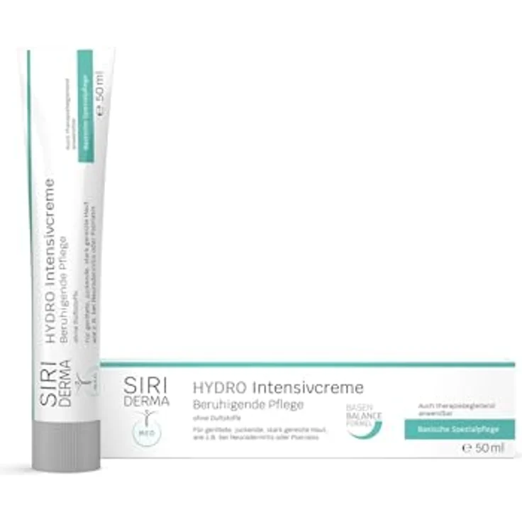 SIRIDERMA HYDRO Intensivcreme | Creme für juckende und gereizte Haut bei Neurodermitis und Psoriasis (ohne Parfum, 50 ml) – Bild 1