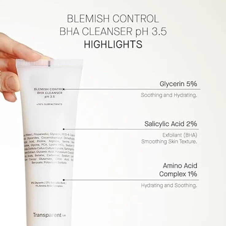Transparent Lab Blemish Control BHA Cleanser, klärendes Waschgel für fettige und zu Akne neigende Haut, pH 3,5, 150 ml – Bild 6