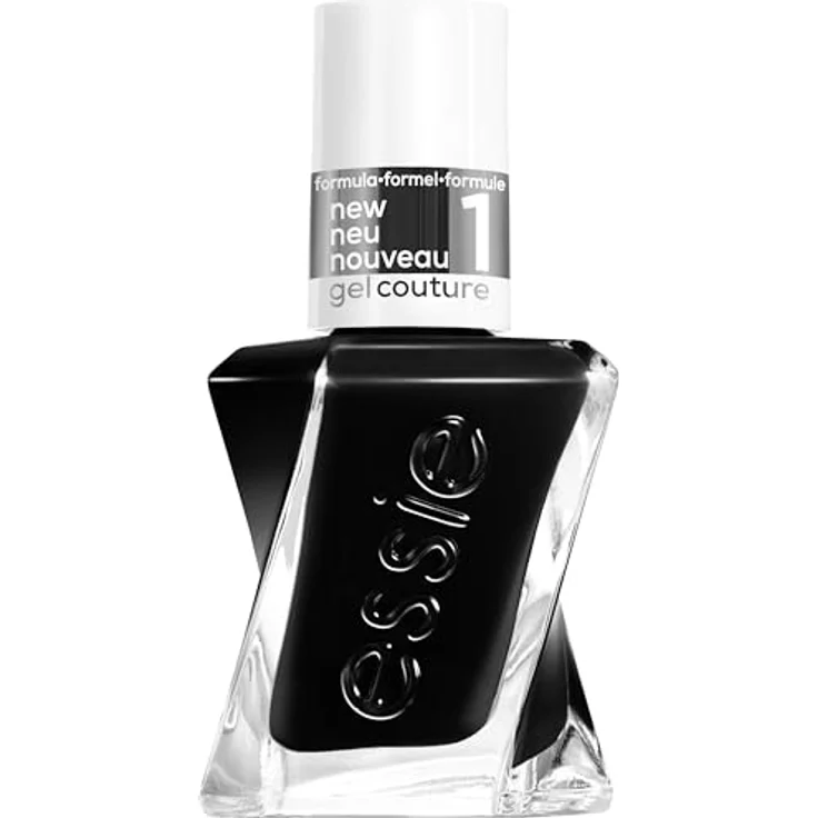 essie langanhaltender Nagellack mit glänzendem Finish, Maniküre ohne UV-Licht, Gel Couture, Farbe: Nr. 515 like it loud, Schwarz, 1 x 13,5 ml – Bild 1