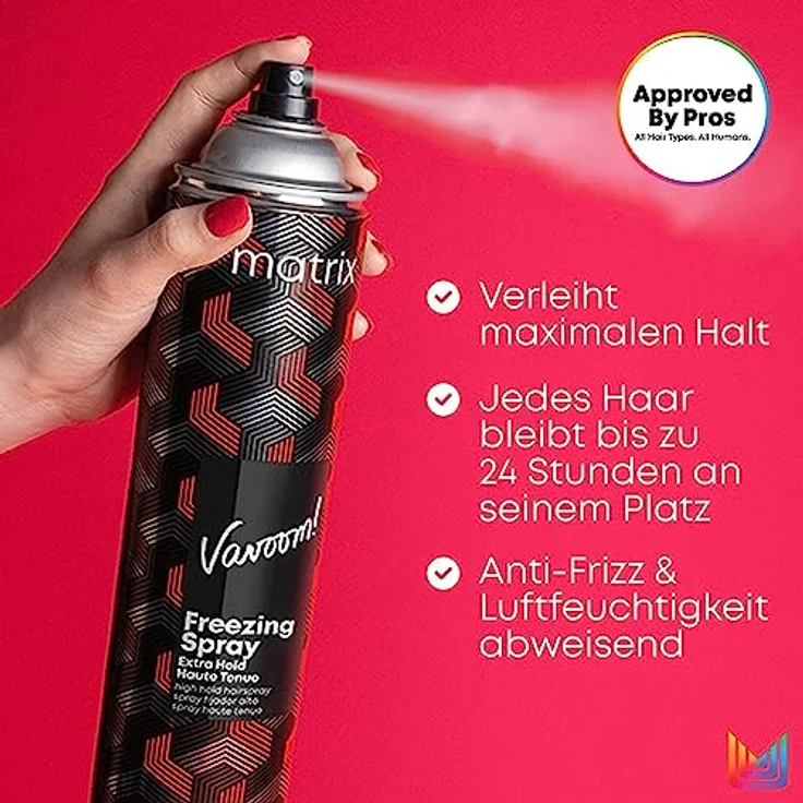 Matrix | Schnell trocknendes Haarspray, Ultrastarker Halt, Strukturgebend, Für alle Haartypen, Vavoom Extra Hold Freezing Spray, 1 x 500 ml – Bild 3