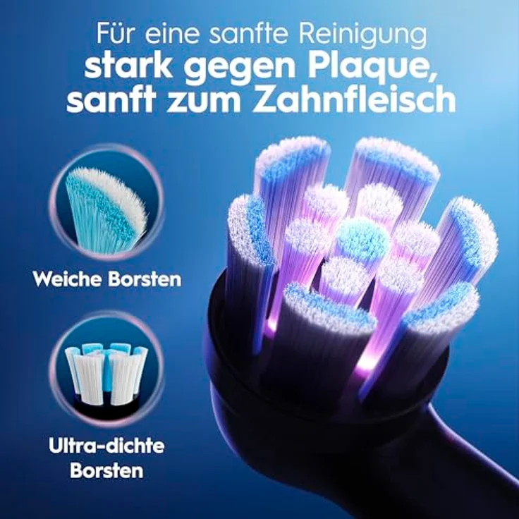 Oral-B iO Series 2 Elektrische Zahnbürste, DUO Pack mit 2 Handstücken, 3 Putzmodi, Reise-Etui, designed by Braun, Night Black und Forest Green – Bild 2