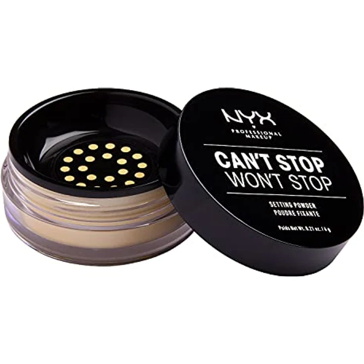 NYX Professional Makeup Can't Stop Won't Stop Setting Powder, langanhaltendes mattes Puder, 6 g, Farbe BANANA – Bild 7