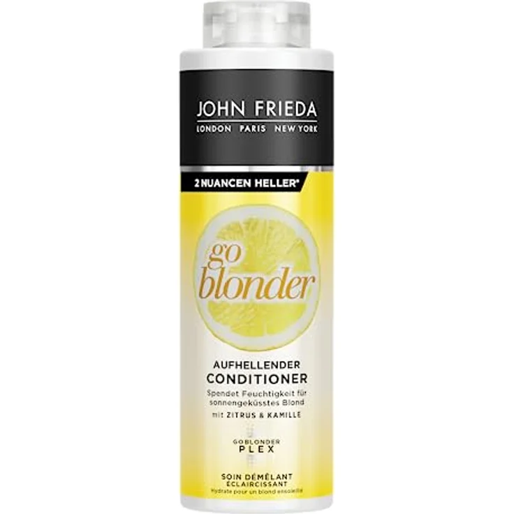 John Frieda Go Blonder Conditioner - Vorteilsgröße: 500 ml - Aufhellend - Haartyp: blond, blondiert - Kabinettgröße – Bild 1