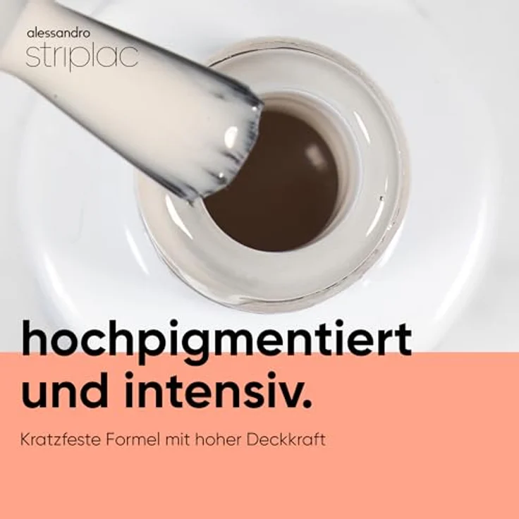 alessandro Striplac UV-Nagellack Creamy Vanilla, Deckend & Kratzfest bis zu 15 Tage, Leichtes Auftragen, Vegan, 6,5ml – Bild 3