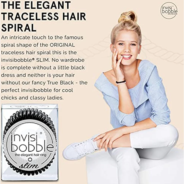 invisibobble SLIM True Black, 3 Stück – Bild 3