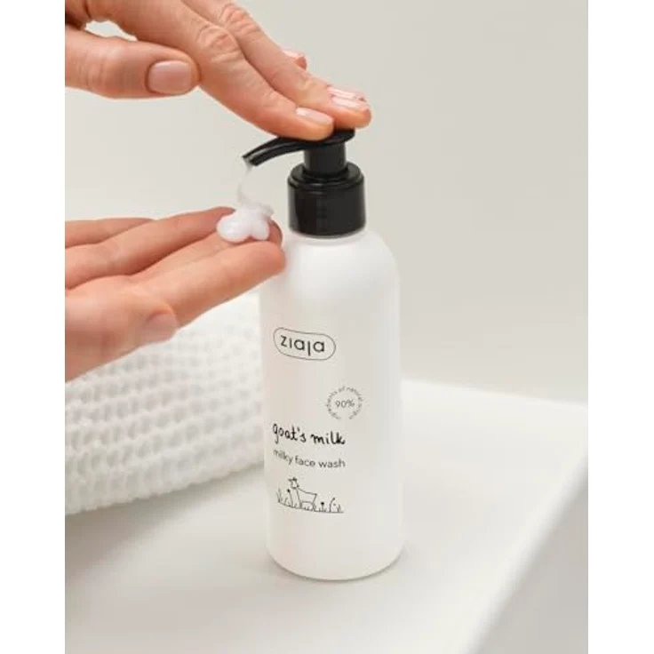 Ziaja Goat's Milk sanftes Reinigungsgel für das Gesicht, 200 ml, gründliche Gesichtspflege für Damen, regenerierend und erfrischend – Bild 5