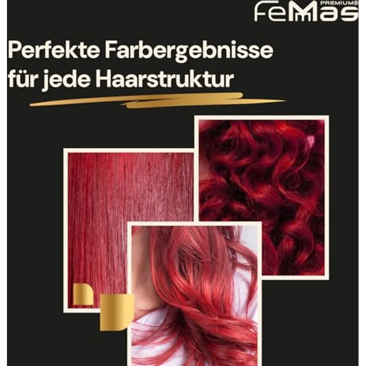 FemMas Haarfarbe 3x Tief Violett 2.2, Creme Haarfarbe mit Arganöl, Keratin & Ceramiden, als dauerhafte Färbung oder Tönung, 100 ml – Bild 4