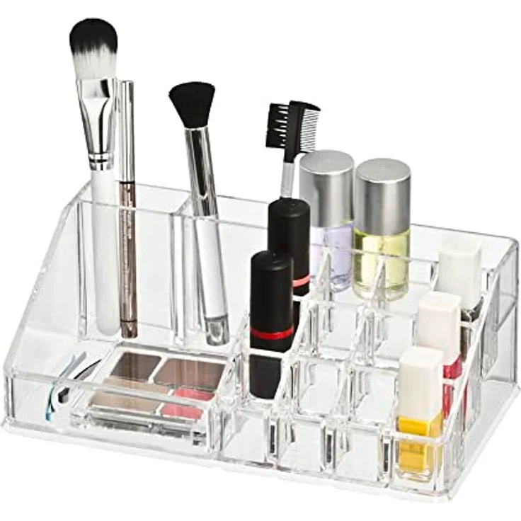 WENKO Kosmetik Organizer Femme, transparenter Acryl-Organizer mit 16 Fächern, 22,5 x 8 x 12,5 cm – Bild 3