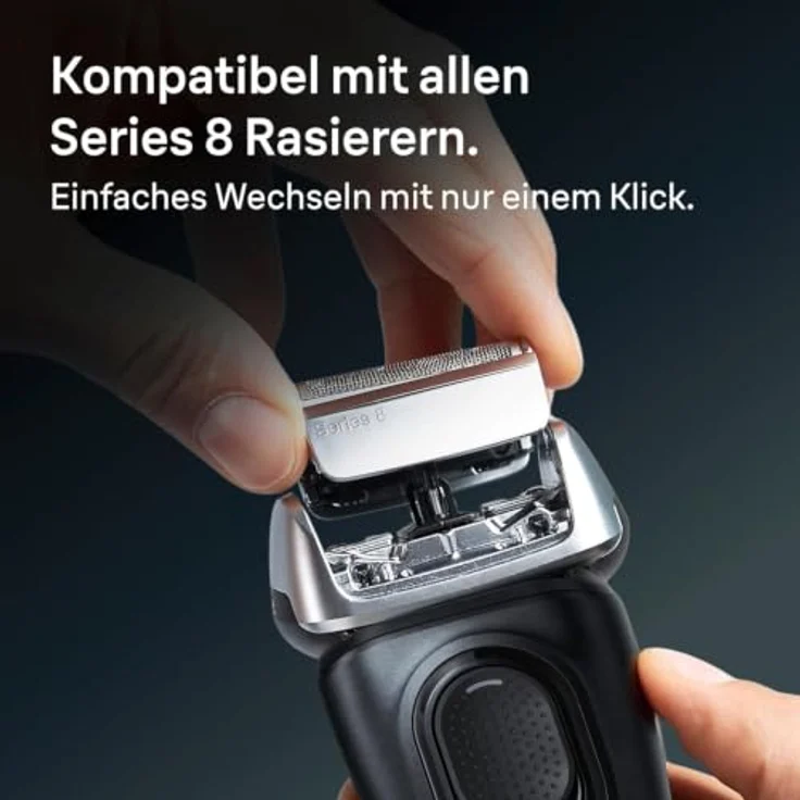 Braun Zubehör Combipack 83M, Scherkopf und Schneidsatz für Series 8 Rasierer, hautfreundliche Klingentechnologie, Made in Germany – Bild 6