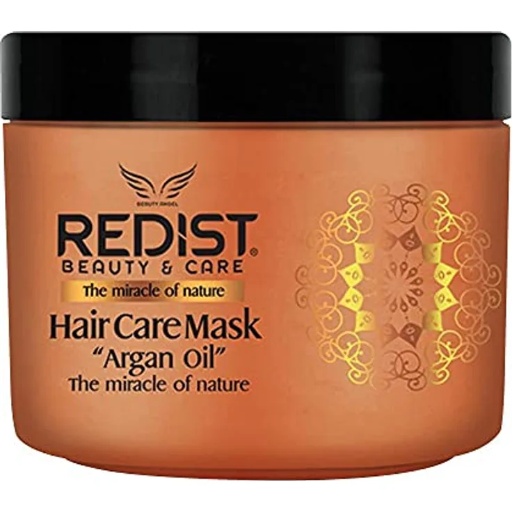 Redist Argan Hair Care Mask 500ml | Haarmaske mit Arganöl | reparierende Haarkur | Kur spendet Feuchtigkeit ohne das Haar zu beschweren | trockenes strapaziertes Haar | Haarpflege Creme mit Glanz