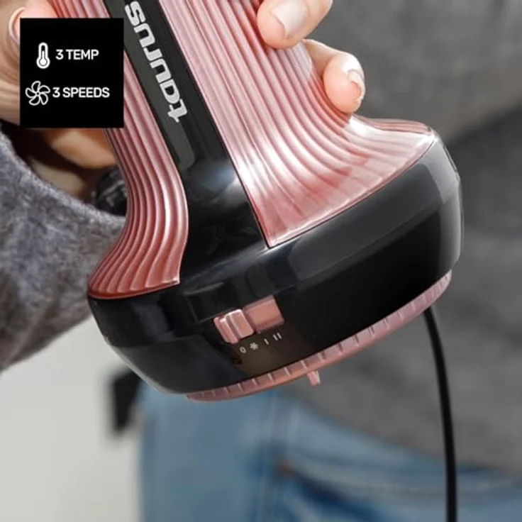 Taurus Lockenhaartrockner 900400000, 800 W mit Diffusor, ergonomisches Design, verschiedene Farben – Bild 3