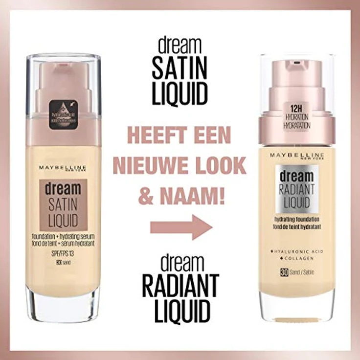 Maybelline New York Make Up, Dream Radiant Liquid Make-Up, Flüssige Foundation, Nr. 20 Cameo, 30 Ml – Bild 2