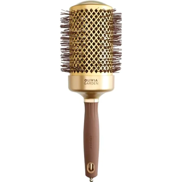 Olivia Garden - Expert Blowout Shine Gold & Brown Hairbrush - 65
