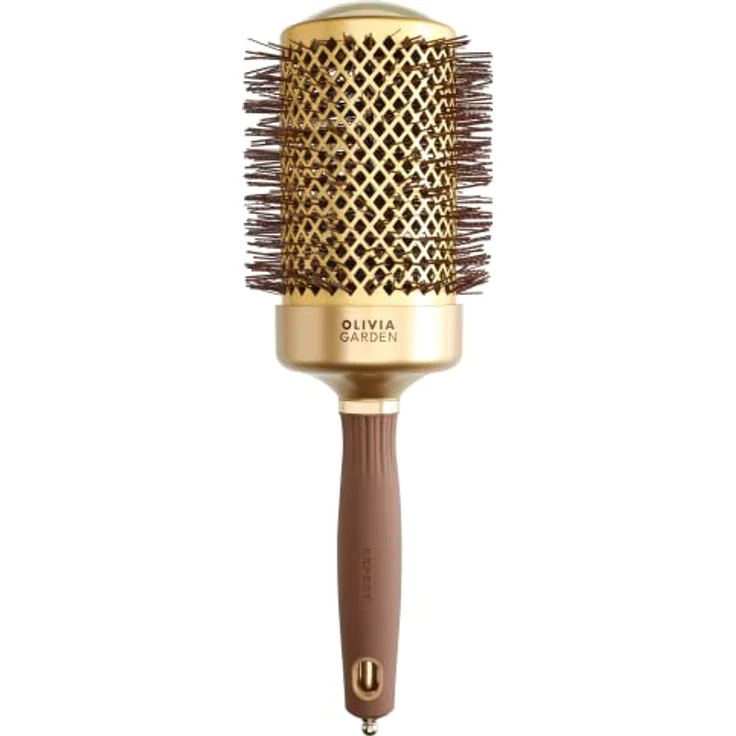 Olivia Garden - Expert Blowout Shine Gold & Brown Hairbrush - 65 – Bild 1