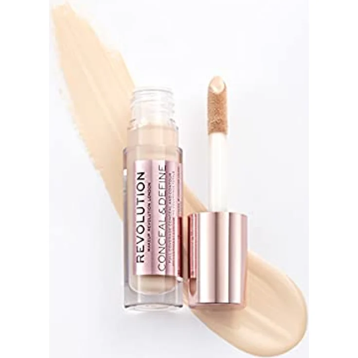 Makeup Revolution London Conceal & Define Concealer mit hoher Deckkraft 4 g Farbton C1 – Bild 2