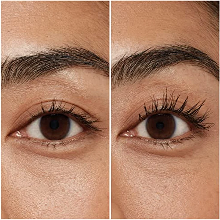 Rimmel Kind & Free Wimpernverlängernde Volumenmascara, 002 Brown Black, 7 ml, vegan und volumengebend – Bild 4