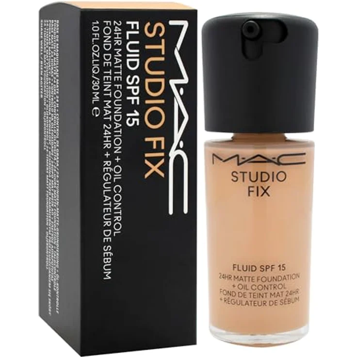 MAC Cosmetics Studio Fix Fluid SPF 15, 24HR Matte Foundation + Oil Control, Farbton NC37, 30 ml – Bild 3