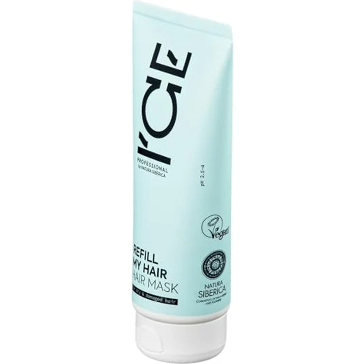 Natura Siberica ICE Refill My Hair Mascarilla Capilar, Haarkur für trockenes Haar, 200 ml – Bild 2
