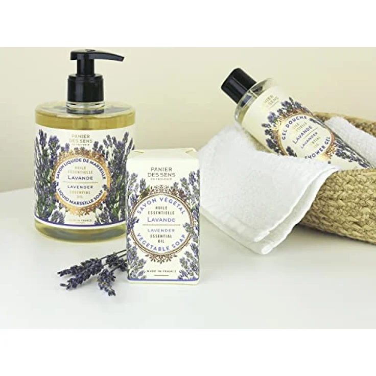 Panier des Sens Hand- und Körperseife, Lavendel mit Olivenöl, 97% natürliche Inhaltsstoffe, 2x150g – Bild 4