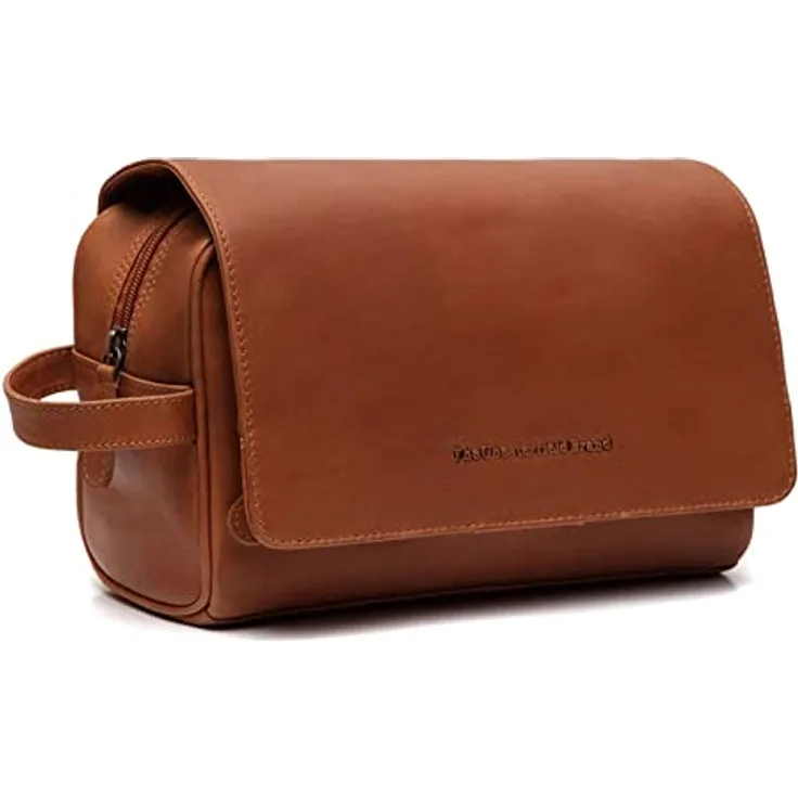 The Chesterfield Brand Rosario Kulturbeutel Leder 25 cm, vielseitiger Reisebegleiter mit Haken, Braun
