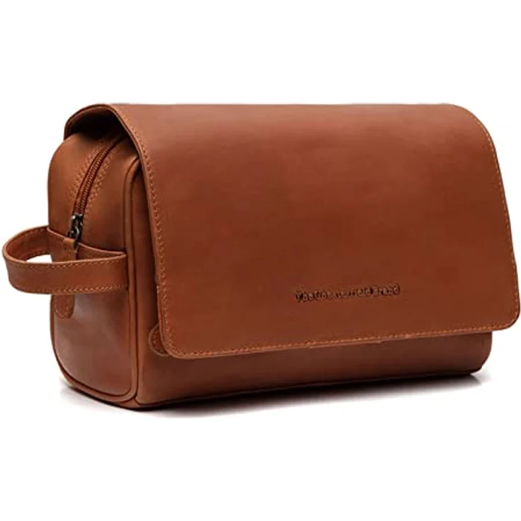 The Chesterfield Brand Rosario Kulturbeutel Leder 25 cm, vielseitiger Reisebegleiter mit Haken, Braun – Bild 1