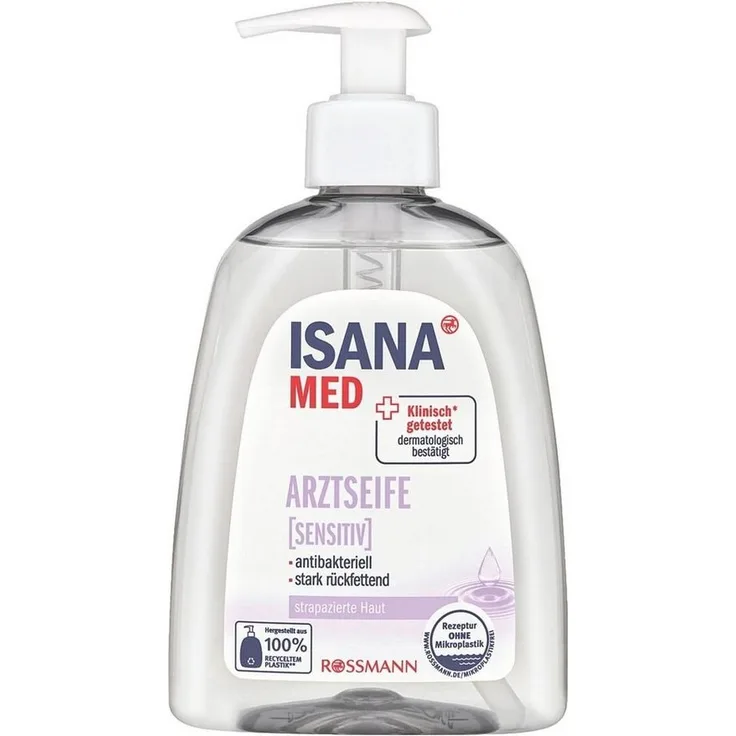 ISANA Flüssigseife Arztseife sensitiv, antibakteriell und rückfettend, 300 ml
