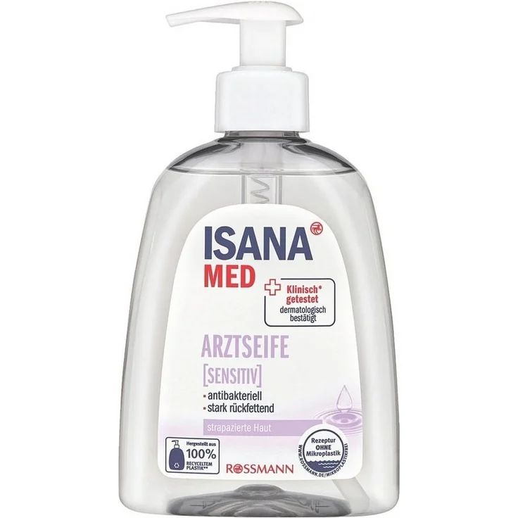 ISANA Flüssigseife Arztseife sensitiv, antibakteriell und rückfettend, 300 ml