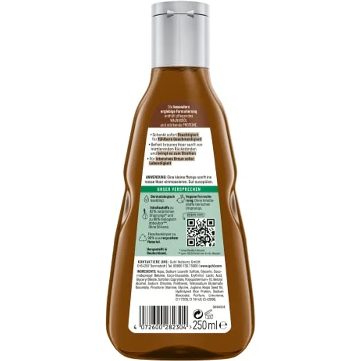 Guhl Braun Faszination Shampoo - Inhalt: 250 ml - Haartyp: brünett, braun – Bild 2