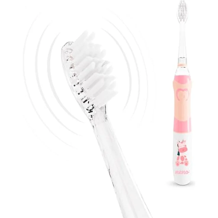 Xblitz Neno Fratelli Rosa Elektrische Zahnbürste für Kinder mit LED-Lichtern und Timer – Bild 4