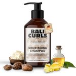 Bali Curls Nourishing Shampoo, Nährendes Haarshampoo ohne Sulfate, Parabene und Silikone für Naturlocken, 250ml