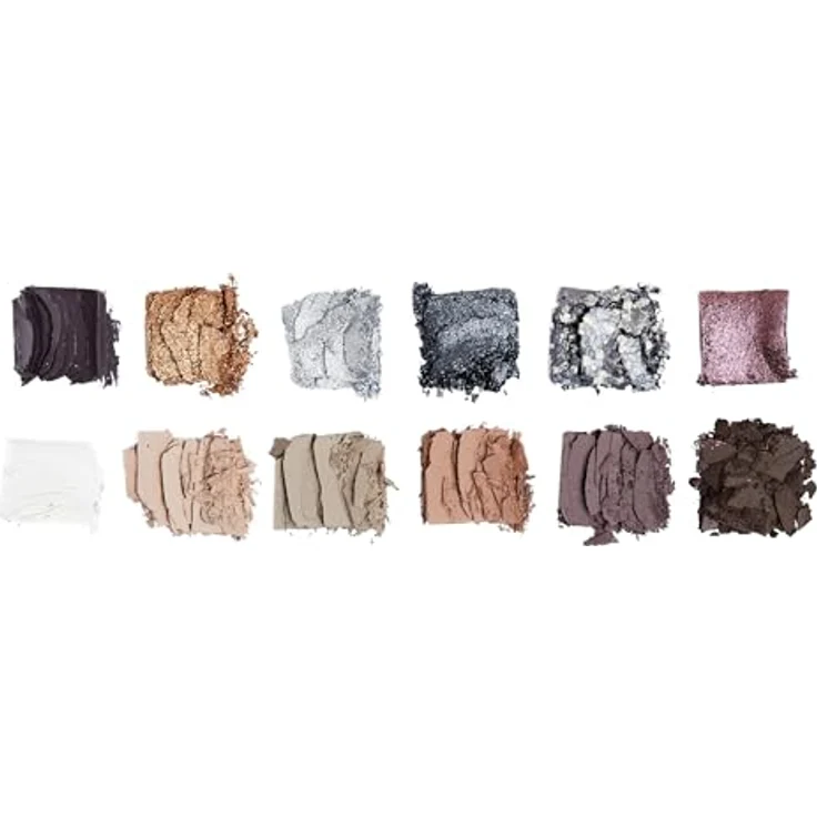 Makeup Revolution The Icon Palette Lidschattenpalette The Smokey Icon Grunge, 12x0.7 g, intensiv pigmentierte Farbtöne mit schimmernd mattem Effekt, vegan – Bild 3