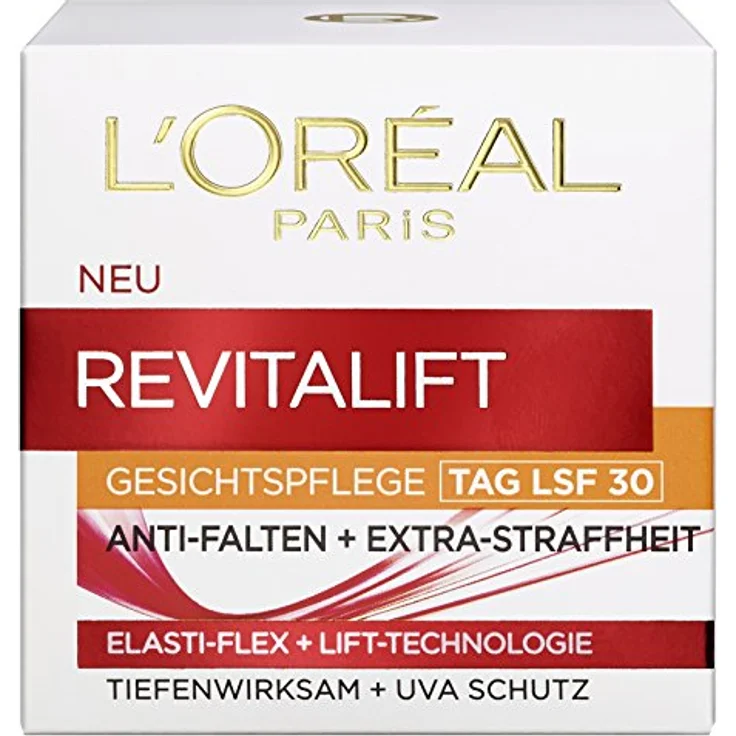 L'Oréal Paris Revitalift Feuchtigkeitspflege Tag LSF 30, Anti-Aging Creme mit Pro-Elastin & Adenosin, 50ml – Bild 1