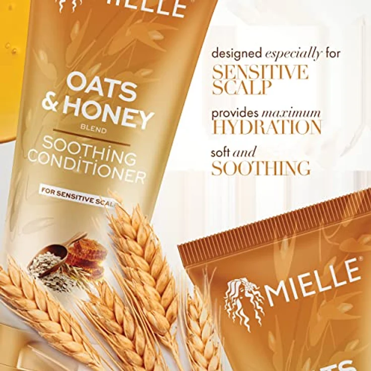 Mielle Organics Oats & Honey Blend Soothing Conditioner, 237 ml, beruhigender Inhaltsstoffmix für geschmeidiges Haar – Bild 2