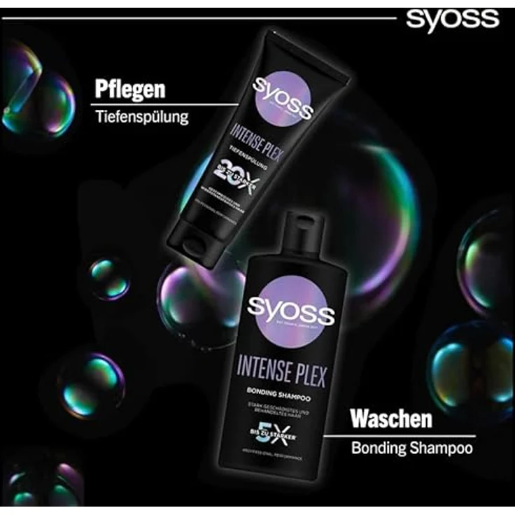 Syoss Intense Plex Bonding Shampoo, professionelle Reparaturformel für stark geschädigtes Haar, 440 ml – Bild 5