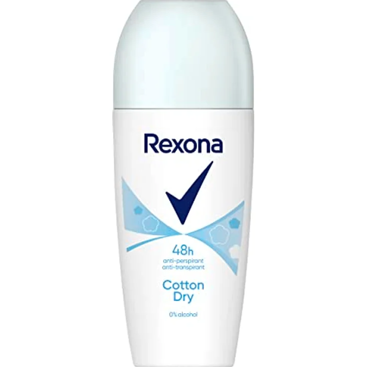 Rexona Deo Roll-On Cotton Dry Anti-Transpirant mit 48 Stunden Schutz gegen Körpergeruch und Achselnässe 50 ml 1 Stück – Bild 1