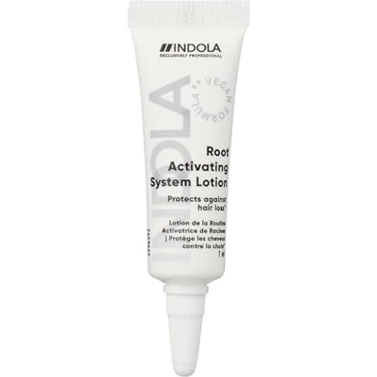 Indola Wurzelaktivierende Lotion, Behandlung gegen Haarausfall, 8 Einzeldosen à 7 ml (56 ml), verbesserte Haardichte und Wurzelstimulation
