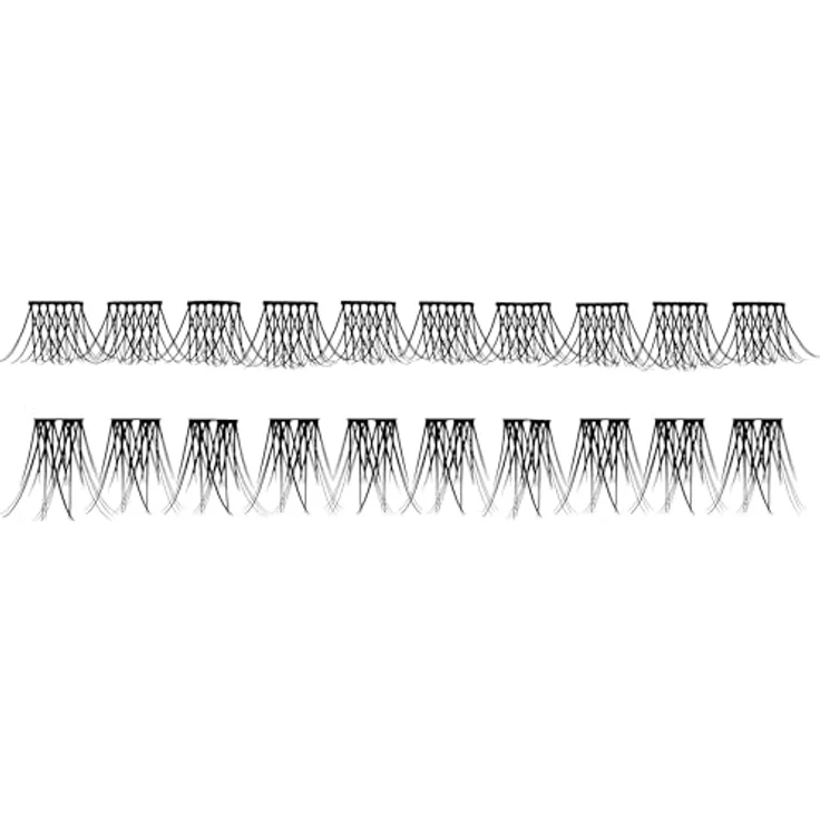 Catrice Faked Natural Cluster Lashes, künstliche Wimpern, schwarz, vegan, langanhaltend, 3er Pack (3x20pcs) – Bild 2