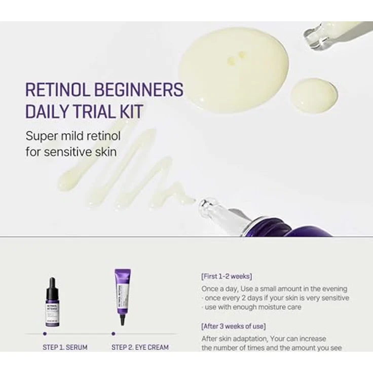 Some By Mi Retinol Intense Trial Kit, Augenpflege-Set mit Anti-Aging Retinol-Serum und feuchtigkeitsspendender Augencreme, 10 ml je Produkt – Bild 7