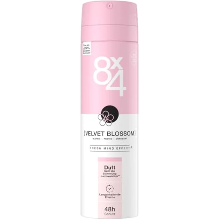 8x4 VELVET BLOSSOM, Deo-Spray 150 ml, mit floralem Duft, extrem entzündbar – Bild 5