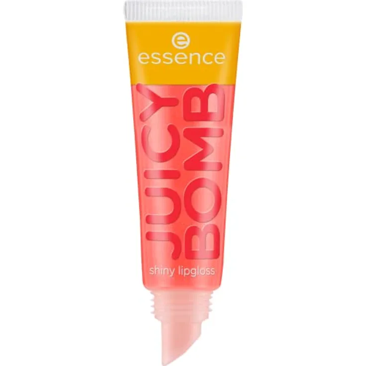 essence JUICY BOMB shiny lipgloss, Lip Gloss, Nr. 103 Proud Papaya, orange, glänzend, schimmernd, strahlend frisch, vegan, entspricht unserem CLEAN BEAUTY Standard, ohne Alkohol (10ml)