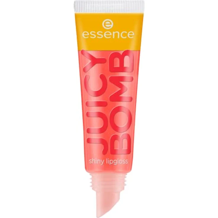 essence JUICY BOMB shiny lipgloss, Lip Gloss, Nr. 103 Proud Papaya, orange, glänzend, schimmernd, strahlend frisch, vegan, entspricht unserem CLEAN BEAUTY Standard, ohne Alkohol (10ml) – Bild 1
