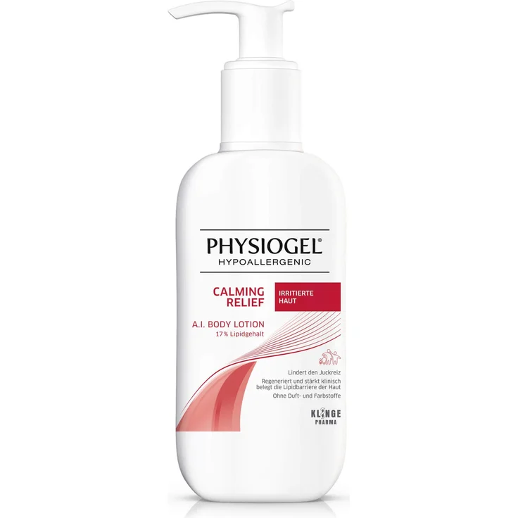 Klinge Pharma Physiogel Cr A.I. Body Lotion, 400 ml für trockene, juckende und gereizte Haut, hypoallergen, ohne Parfüm und Farbstoffe