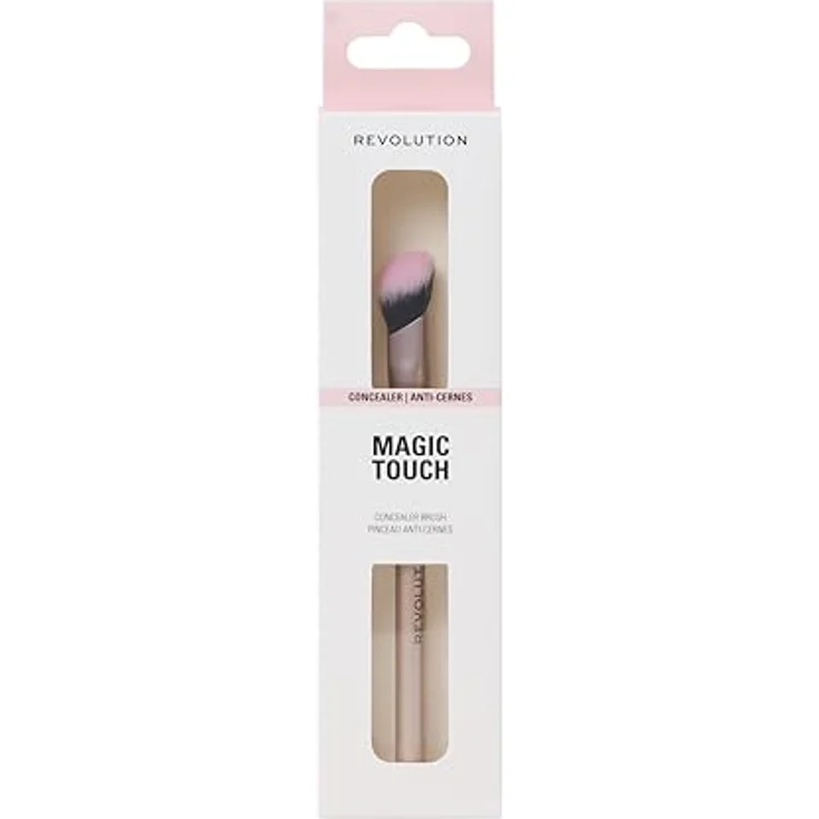 Revolution Magic Touch Concealer Brush, veganer Concealer-Pinsel mit synthetischen Borsten für präzisen Auftrag und nahtloses Verblenden – Bild 1
