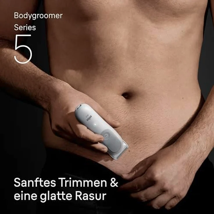 Braun Series 5 BG5500, Body Trimmer für Männer, Nass & Trocken, Akku, Grau, Weiß – Bild 3