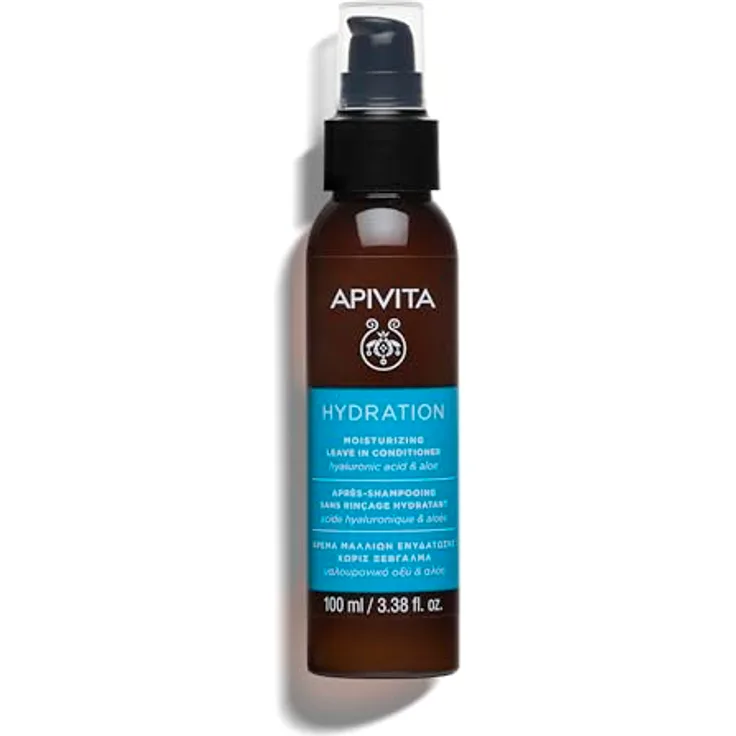 Apivita Hyaluronic Hydra Leave In Conditioner, 100 ml, feuchtigkeitsspendender Conditioner ohne Ausspülen für geschmeidiges Haar