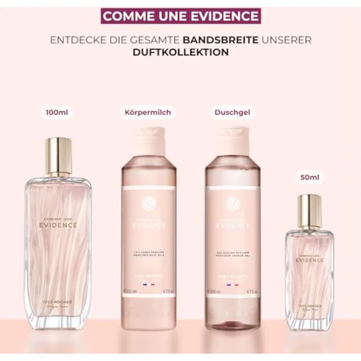 Yves Rocher COMME UNE EVIDENCE Parfum Damen 50 ml | Floraler Chypre-Duft mit Damaszener-Rose, Bergamotte und Patschuli | Ätherische Öle, elegant – Bild 4