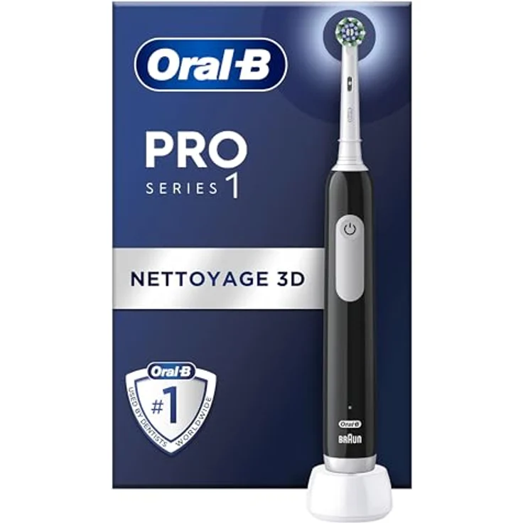 Oral-B Pro Series 1, Elektrische Zahnbürste mit 3D-Reinigungstechnologie und Druckkontrolle, wiederaufladbar – Bild 1