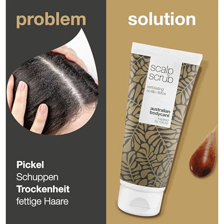 Australian Bodycare Kopfhautpeeling gegen Pickel auf der Kopfhaut - Effektiv bei Haaransatz, Juckender Kopfhaut und Schuppen - Shampoo und Peeling in einem, 200 ml – Bild 2