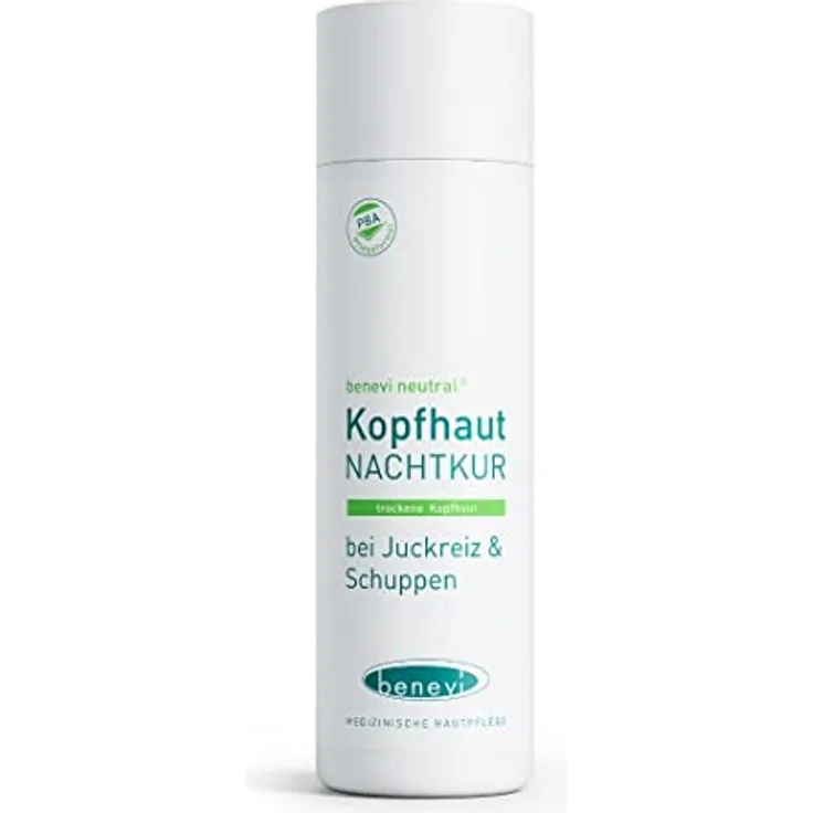 beneví NACHTKUR für trockene Kopfhaut, Lotion gegen Juckreiz und Schuppen, feuchtigkeitsspendende Haarmaske mit Panthenol und Zinkgluconat